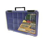 Small Parts Organizer Parts Stocker (Blue/Clear)
