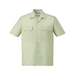 Eco-friendly anti-static short-sleeved open shirt (blue, navy blue, green)