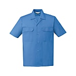 Eco product antistatic short sleeve open shirt (gray, white, blue, navy blue, green)