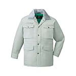 Cold-Condition Coat With Adjustable Collar (Navy and Green / Anti-Static)