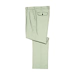 Double-Pleated Pants (for Spring and Summer / Dark Blue, Green, Blue / Anti-Static)