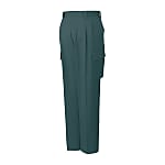 Double-Pleated Cargo Pants (for Autumn and Winter / Green, Blue, Gray / Inseam 75 cm, 78 cm)