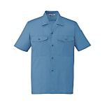 Eco-Friendly Anti-Static Short-Sleeve Open Shirt (for Spring and Summer / White, Blue, Green, Gray / Anti-Static)