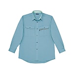 Easy Care Long Sleeve Shirt (for Spring and Summer / Green, Gray, Blue)