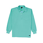 Sweat-Absorbing, Quick-Drying, Long-Sleeve Polo Shirt, Waffle (for Spring and Summer)