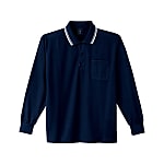 Sweat-Absorbing, Quick-Drying, Long-Sleeve Polo Shirt, Cotton Lining Honeycomb Mesh (for Spring and Summer)