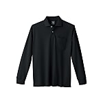 Pique Fabric Long-Sleeve Polo Shirt 6025