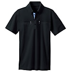 AZ-10602 Button Down Double-Zip Short-Sleeve Polo Shirt (Unisex)