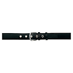 AZ-67014 Black Vinyl Narrow 1-Hole Belt (3.5 cm Wide)