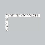 Tri-Square, Carpenter's Scale Flat White Combination Scale