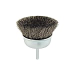 Wire Cup Brush With Shaft, Stainless Steel Wire