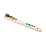 Stainless Steel Wire Brush With Wooden Handle, 4-Rows