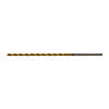 TiN Coated High-Speed Steel Drill for Machining Difficult-to-Cut Materials, Straight Shank / Long