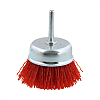 Cup Brush with Grit Shaft, with Abrasive Grain #60