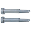 Precision One-Step Core Pins -Shaft Diameter (P) Designation (0.005mm Increments)/Shaft Diameter Tolerance 0_-0.005/Tip A・V Tolerance ±0.005 Type-
