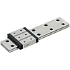 ES Miniature Linear Guides - Wide Rails - Standard Blocks with Dowel Holes (Light Preload) [RoHS Compliant]