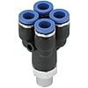 One-Touch Couplings - R (PT) Double Y-Shaped