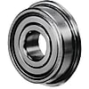 Small Ball Bearings Double Shield Type with Flange Stainless Steel