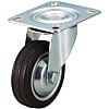 Casters - Medium Load - Wheel Material: Rubber - Swivel