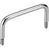 Round Bar Pull Handles/Threaded/Cost Efficient Product