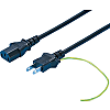 AC Cord, Fixed Length (PSE), With Both Ends (With Earth), Black