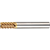 TSC series carbide high-helical end mill, multi-flute, 53° spiral / short model