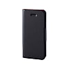 iPhone SE / Soft Leather Cover / Thin-Type / With Magnet / Black
