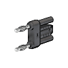 Staubli KS4-19L/1 ฉนวนไฟฟ้า ปลั๊กไฟฟ้าลัดวงจร ⌀4 มม. พร้อม MULTILAM