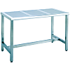 Stainless Steel Work Table, H-Type Frame, Punching Panel Type, Top Plate, SUS304 Uniform Load (kg) 200