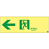 High Brightness Phosphorescent Passage Guidance Sign "← Emergency Exit" ASN902
