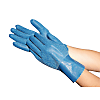 Natural Rubber Gloves Towaron Blue (with fabric lining)