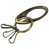 Carabiner Key Ring (Antique Gold)