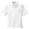 AZ-861207 Ladies' Short-Sleeve Knit Button Down Shirt