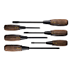 No.336PS Wooden Handle Tang-Thru Screwdriver (Set Of 6)