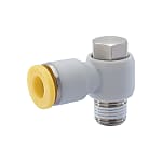 One-Touch Fittings Swivel Male Elbow, Hex Flat