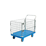 Silent resin platform truck PLA300 with wire mesh frame