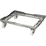 Extending Container Cart, Route Boy, Model 504ST, Stainless Steel Type