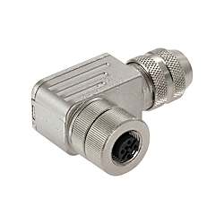 M12 Buchse, Metall-Steckverbinder, winklig 1803920000