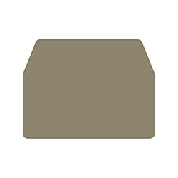 Abschlussplatte (Klemmen) , dunkelbeige 1754190000