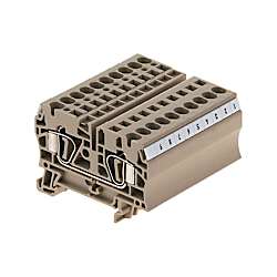Durchgangs-Reihenklemme, Zugfederanschluss, 2.5 mm², 800 V, 24 A 1651900000