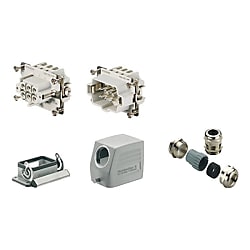 RockStar HDC - Kits-Schwere Steckverbinder, Kit, HE, Push In, Aluminiumdruckguss 1027660000