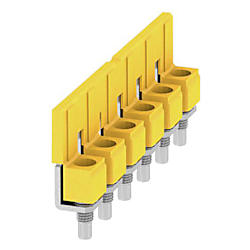 Querverbinder (Klemmen) , geschraubt, Raster in mm: 9.90, Isoliert, gelb 2226500000
