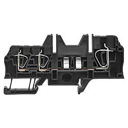 Sicherungs-Reihenklemme, Zugfederanschluss, ohne LED, für steckbare Querverbindung, einseitig offen, Zugfederanschluss 1135050000