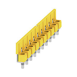 Querverbinder (Klemmen) , geschraubt, Raster in mm: 9.90, Isoliert, gelb 1052460000