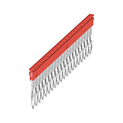 Querverbinder (Klemmen) , gesteckt, Raster in mm: 5.10, Isoliert, 24 A, weiß 2108920000