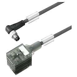 Ventilleitung (konfektioniert) , Stecker gewinkelt - Ventilstecker, Bauform A 1026190150