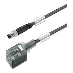 Ventilleitung (konfektioniert) , Stecker gerade - Ventilstecker, Bauform B DIN 1099770300