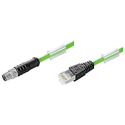 Datenleitung (konfektioniert) Kupfer, Verbindungsleitung, gerade, RJ45, geschirmt 1201210200