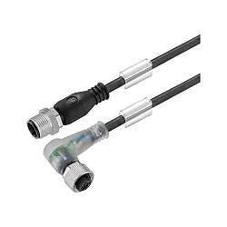 Sensor-Aktor-Leitung (konfektioniert) , Verbindungsleitung, M12 / M12 1004320100