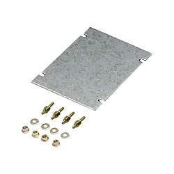 Montageplatte (Gehäuse) , Montageplatte, Stahlblech, verzink, silber 9502720000